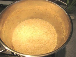 Italienisches risotto kochen 4