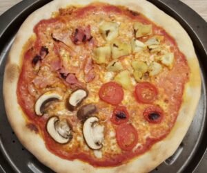 Vier jahreszeiten pizza rezept