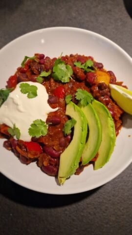 Chili sin carne hochformat