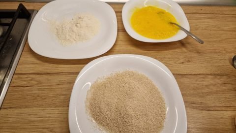 Haehnchenbrust panieren fuer die heissluftfritteuse 1