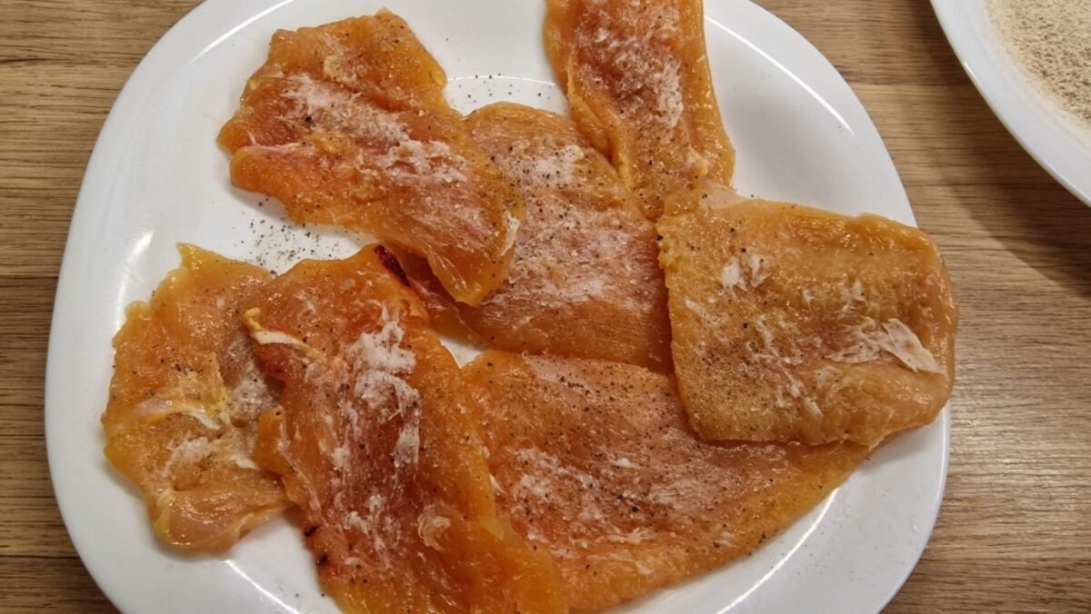 Haehnchenbrust panieren fuer die heissluftfritteuse 2