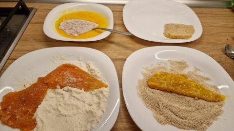 Haenchen schnitzel in der heissluft fritteuse 3