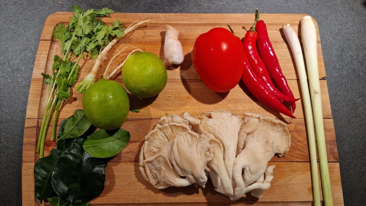 Tom Yum Gemüse Zutaten