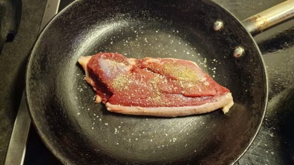 Entenbrust für den Grill anbraten 1