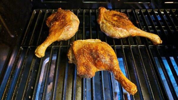 Entenkeule auf dem Grill