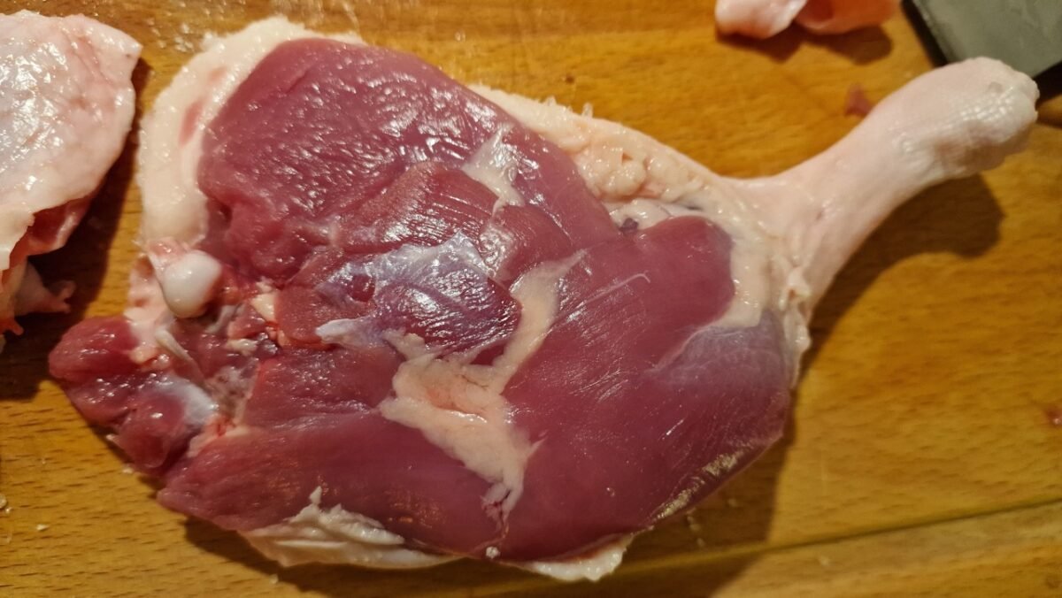 Entenkeule grillfertig