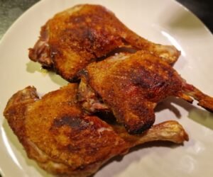 gegrillte Entenkeule