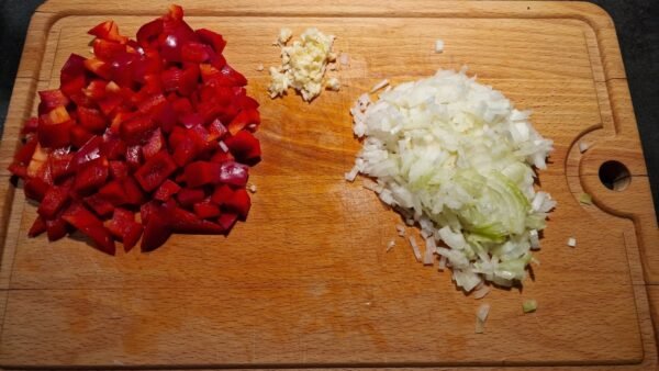 Shakshuka Zutaten vorbereiten