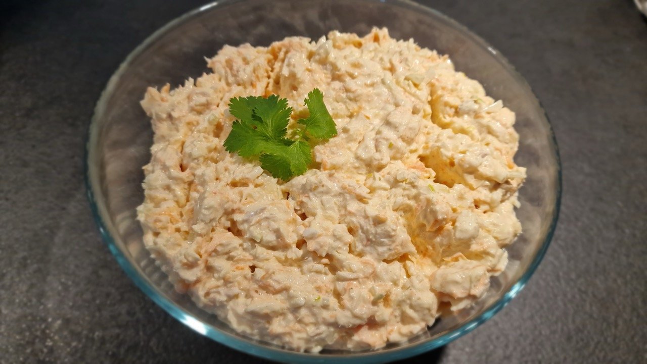 Treska – slowakischer Fischsalat mit Mayonnaise