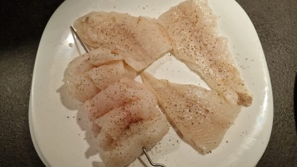 Stjerneskud Fischfilet vorbereiten