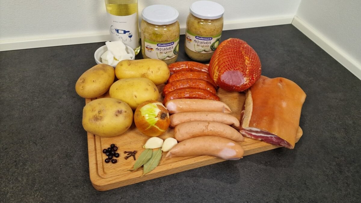 Zutaten für Choucroute garnie